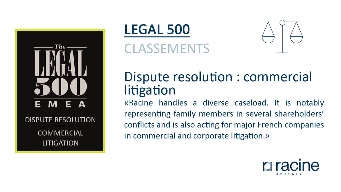 legal 500 - contentieux - 2018 - Racine